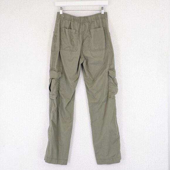 Abercrombie & Fitch Green Cargo Pants Size 2 27/31 High Rise - Picture 5 of 8